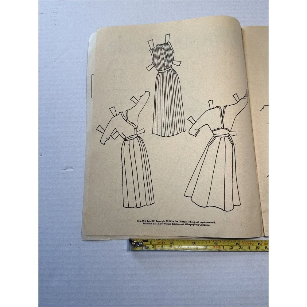 1953 Winnie Winkle Cut-Out Coloring Book Paper Doll Unused Pristine